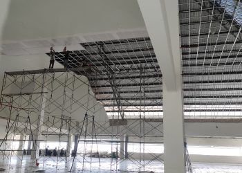 Pedagang Pasar Tamrin Sebut Plafon Ambruk, Bukan Perbaikan Material