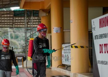 Tingkatkan Antisipasi Covid-19, Pupuk Kaltim Disinfeksi Fasilitas Publik di 15 Kelurahan Kota Bontang