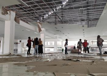 Pasar Tamrin dan Masalah Setelah 36 Hari Diresmikan: Sepi, Plafon Ambruk, dan Genangan