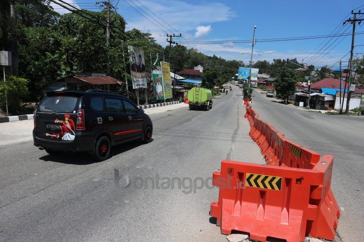 Rekayasa lalu lintas bakal dilakukan di simpang 3 RSUD. Setelah dilakukan penutupan. (Fitri/bontangpost.id)