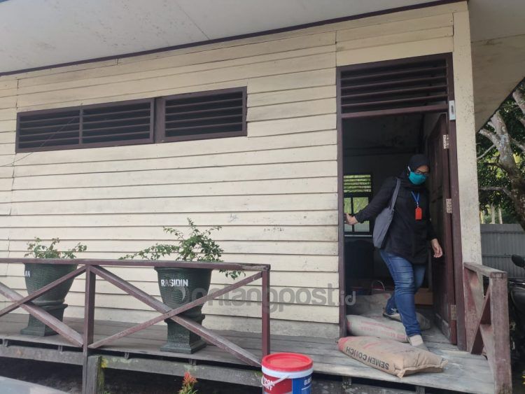 SD 014 Loktunggul yang direnovasi beberapa bagiannya.