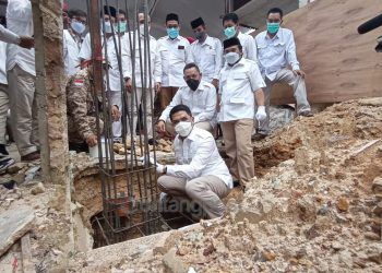 Peletakan Batu Pertama Tandai Pembangunan Sekretariat DPC Gerindra Bontang