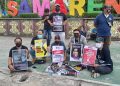 AJI Kota Samarinda gelar aksi solidaritas di area Taman Samarendah.