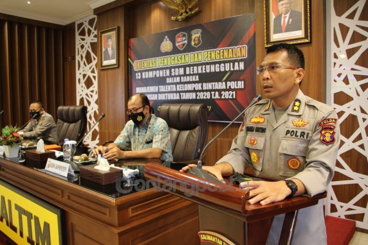 Kabagbinkar Biro SDM Polda Kaltim AKBP E. Dharma B. Ginting