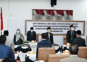 LKPj Wali Kota Tahun Anggaran 2020, Capaian Pembangunan Menurun Akibat Pandemi