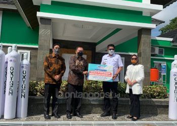 PT KMI Salurkan Bantuan 25 Ton Liquid dan Gas Oksigen Medis