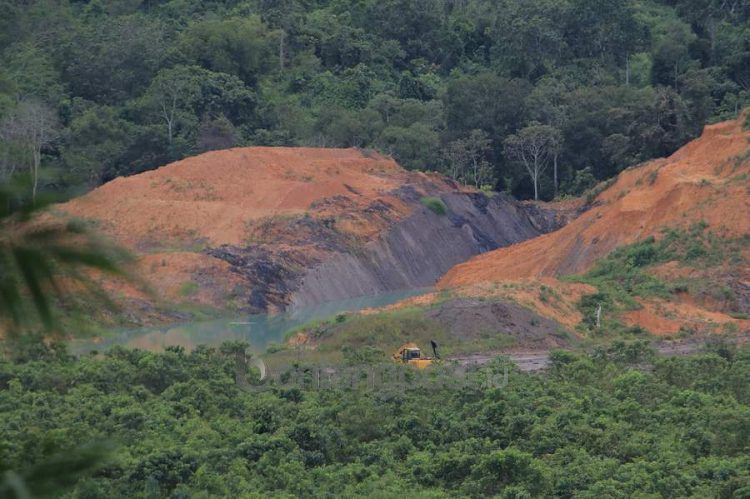 Bekas galian tambang batu bara di Kaltim. (prokal)
