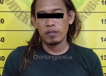 Pria Gondrong di Berbas Pantai Dibui karena Jual Sabu