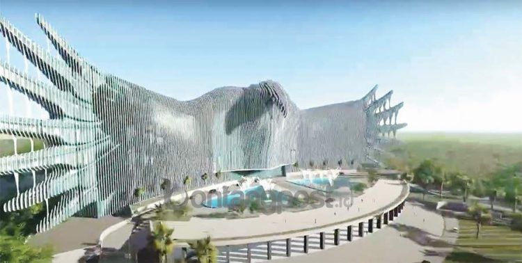 Desain istana negara di IKN.