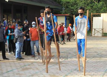 Lestarikan Budaya, Puluhan Pelajar Ikut Seleksi Olahraga Tradisional