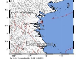 Gempa Bermagnitudo 3,6 Guncang Kaltara