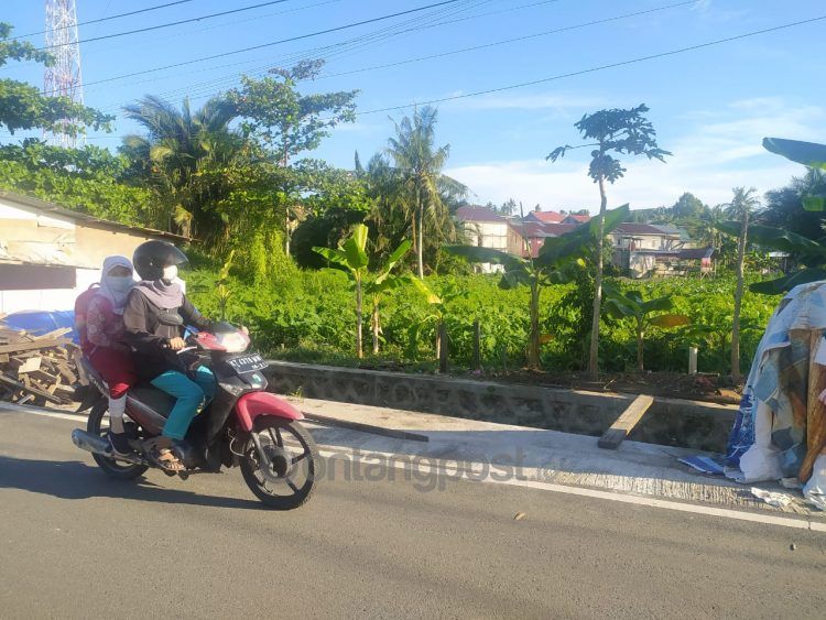 Salah satu polder yang akan dibangun untuk mengatasi banjir berada di di Jalan Selat Karimata, Tanjung Laut, Bontang Selatan (Adiel/KP)