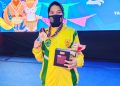 Eka Safitri, atlet taekwondo asal Bontang meraih perunggu dalam PON XX Papua