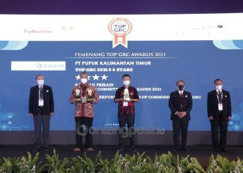 Pupuk Kaltim Raih Tiga Penghargaan TOP GRC Award 2021