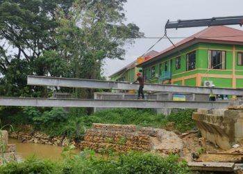 Progres Jembatan Kanaan Capai 50 Persen