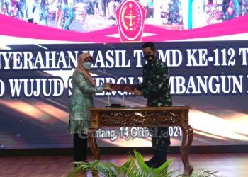 Rampung Tepat Waktu, TMMD Ke-112 di Bontang Resmi Ditutup