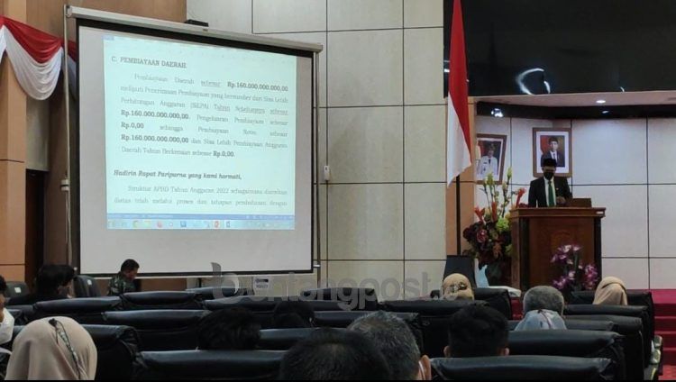 Rapat paripurna ke-15 masa sidang I tahun 2021. (Nasrullah/bontangpost.id)