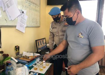 Personel Satreskoba Polres Bontang Dites Urine