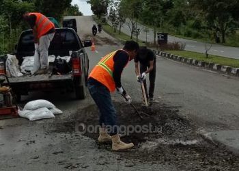 Perbaikan Jalan Bontang Lestari Cuma Sementara