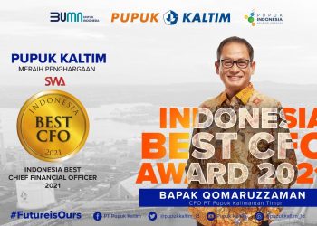 Kinerja Keuangan Optimal, Pupuk Kaltim Raih The Best CFO Award 2021