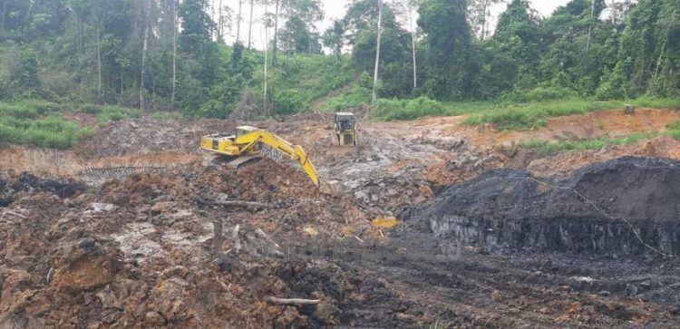 Aktivitas tambang batu bara diduga ilegal di Bukit Tengkorak, Sepaku, PPU, tetap jalan namun jumlahnya sudah berkurang.