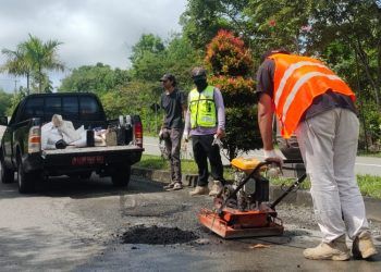 Perbaikan Jalan Soekarno-Hatta Masih Mengacu Data Desain Lama