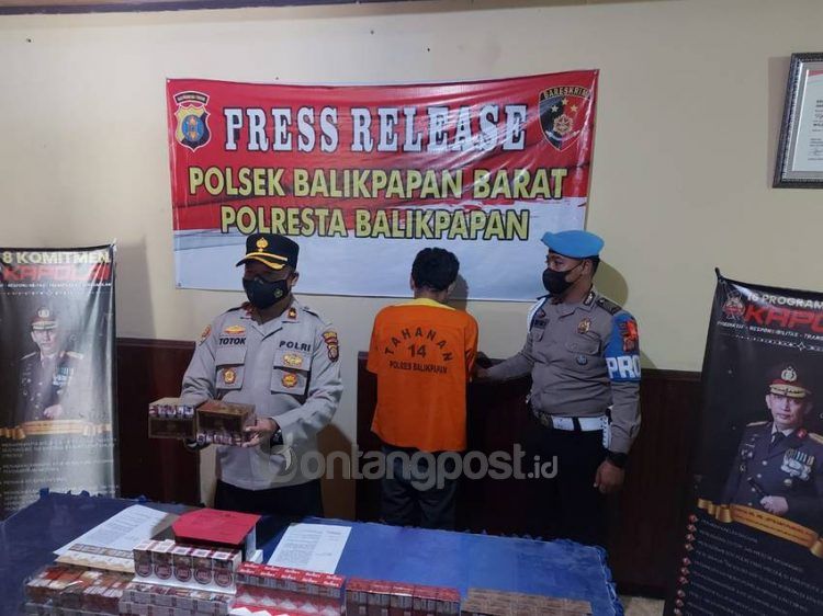 Pencuri rokok di sebuah toko di Pasar Pandansari yang sempat viral akhirnya tertangkap.