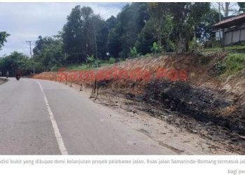 Ruas Jalan Bontang-Samarinda Ditarget Mulus pada 2023