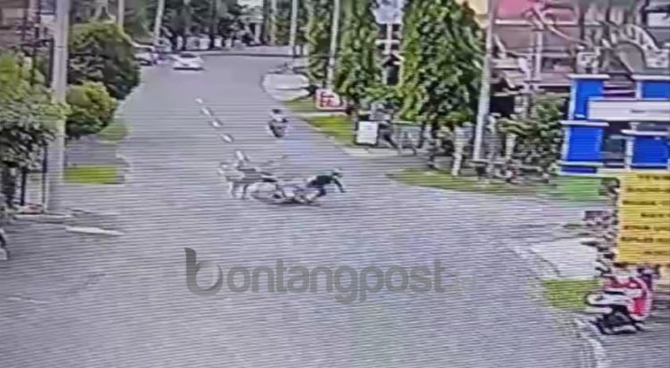 Lakalantas di HOP terekam CCTv