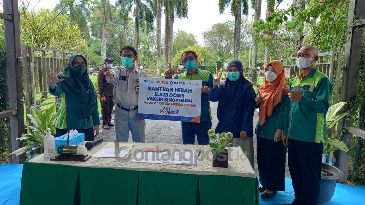 Pupuk Kaltim hibahkan ribuan dosis vaksin ke PT KMU