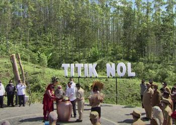6 Gubernur Absen, Kaltim Tutup Prosesi Penyatuan Tanah dan Air di IKN Nusantara