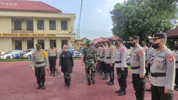 Ratusan personel gabungan siap amankan arus mudik lebaran (Lutfi Rahmatunnisa'/bontangpost.id)