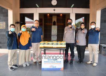 Dukung Program Vaksin Presisi, PKT Proaktif Salurkan 500 Kilogram Gula Pasir ke Polres Bontang