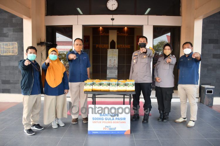PKT salurkan bantuan 500 kilogram gula pasir ke Polres Bontang