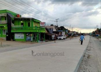Jalan Poros Bontang Mulai Mulus