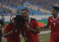 Para pemain Timnas Indonesia merayakan keberhasilan meraih perunggu SEA Games 2021. (PSSI.org)