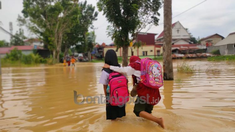 Banjir di Bontang belum ada penyelesaian yang signifikan. (Nasrullah/bontangpost.id)