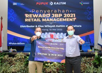 Kinerja JBP Optimal, PKT Beri Reward Distributor dan Kios Wilayah Kaltim Kaltara
