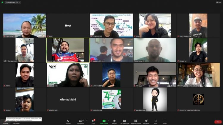 Webinar yang diselenggarakan AJI Samarinda bersama LBH Samarinda dan LBH Populis Borneo.