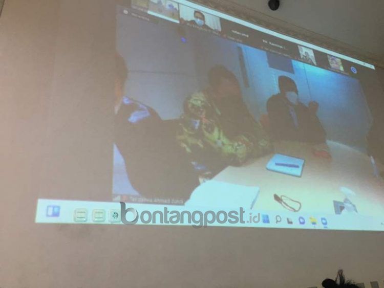 Suasana sidang putusan Ahmad Zuhdi di Pengadilan Tipikor Samarinda, Selasa (31/5).