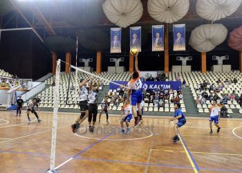 Jalin Silaturahmi, BV PKT Gelar Laga Voli Persahabatan dengan Badak LNG All Star