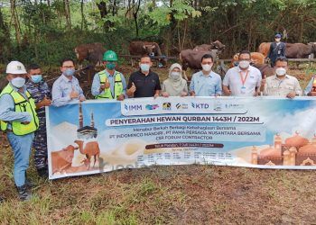 Pama Indo Salurkan Hewan Kurban bagi Warga Bontang dan Kutim