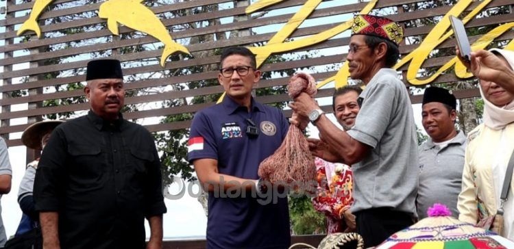 Sandiaga Uno menginjakan kakinya ke Desa Pela, Kecamatan Kota Bangun, Kutai Kartanegara (Kukar).