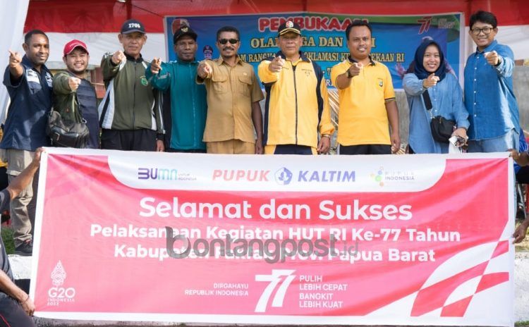 PKT salurkan dukungan pelaksanaan kegiatan perayaan hari kemerdekaan bagi masyarakat Kabupaten Fakfak Papua Barat