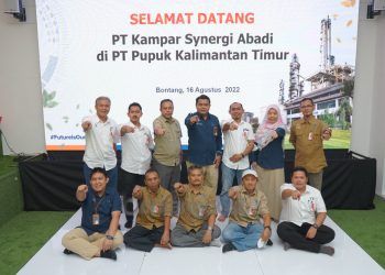 PT Pupuk Kalimantan Timur  menerima kunjungan PT Kampar Sinergy Abadi (KSA), yang merupakan salah satu mitra distribusi dan pemasaran produk Pupuk Kaltim bagi petani di pulau Sumatra.