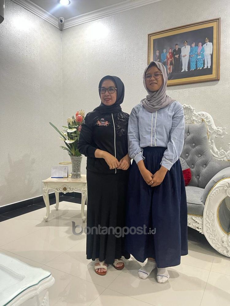 Wawali Najirah bersama Ainun Qolbi.