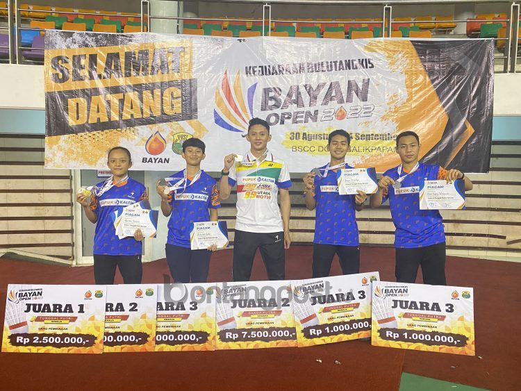 Atlet PB Pupuk Kaltim yang meraih medali di Bayan Open.