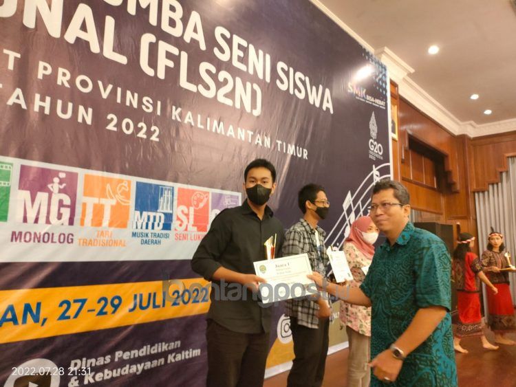 Achmad Gibran wakili Bontang di FLS2N tingkat SMK