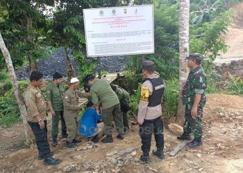 Polisi Tutup Tambang Ilegal di Jalan Poros Bontang