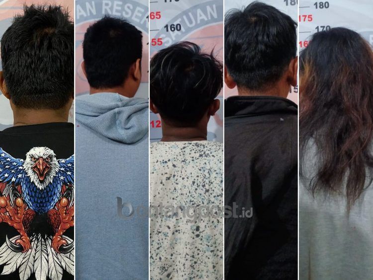 Lima tersangka diringkus